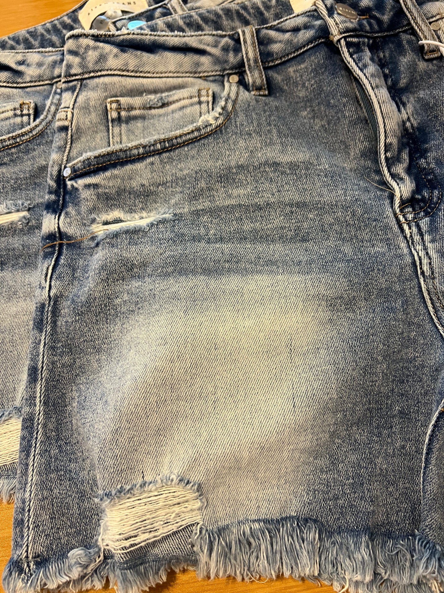 Tummy Control High Rise Jean Shorts
