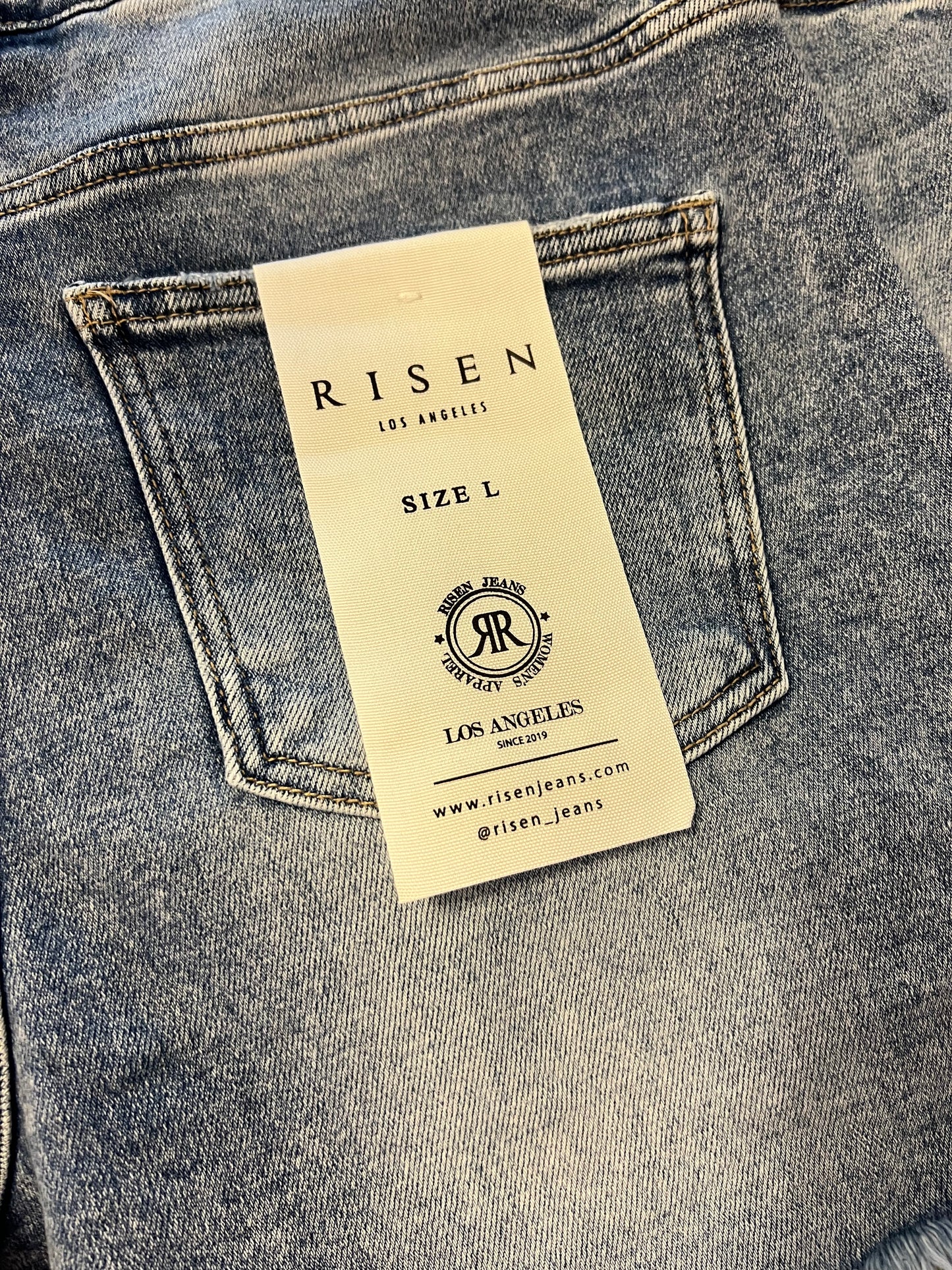 Tummy Control High Rise Jean Shorts