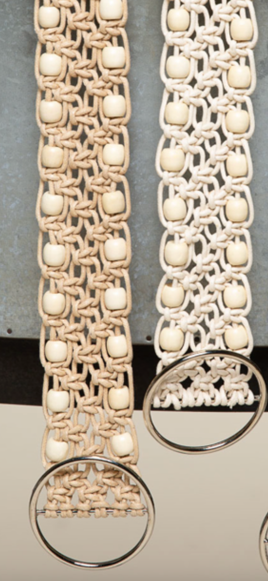 Macrame Beaded Belt - FINAL SALE
