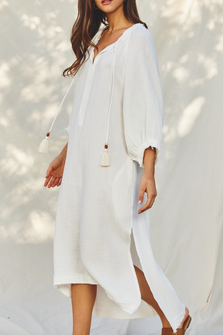 Easy Breezy Gauze Midi Dress - Final Sale