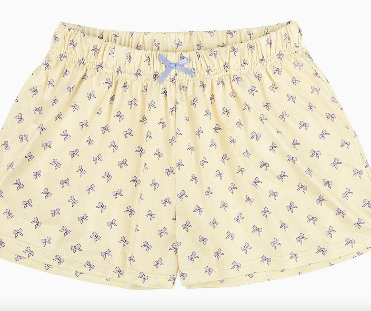Lavender Bow Lounge Shorts - Final Sale