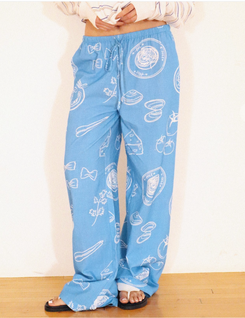Date Night Foodie Print Lounge Pant - FINAL SALE