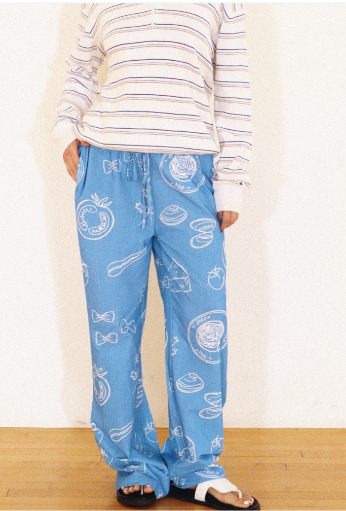 Date Night Foodie Print Lounge Pant - FINAL SALE