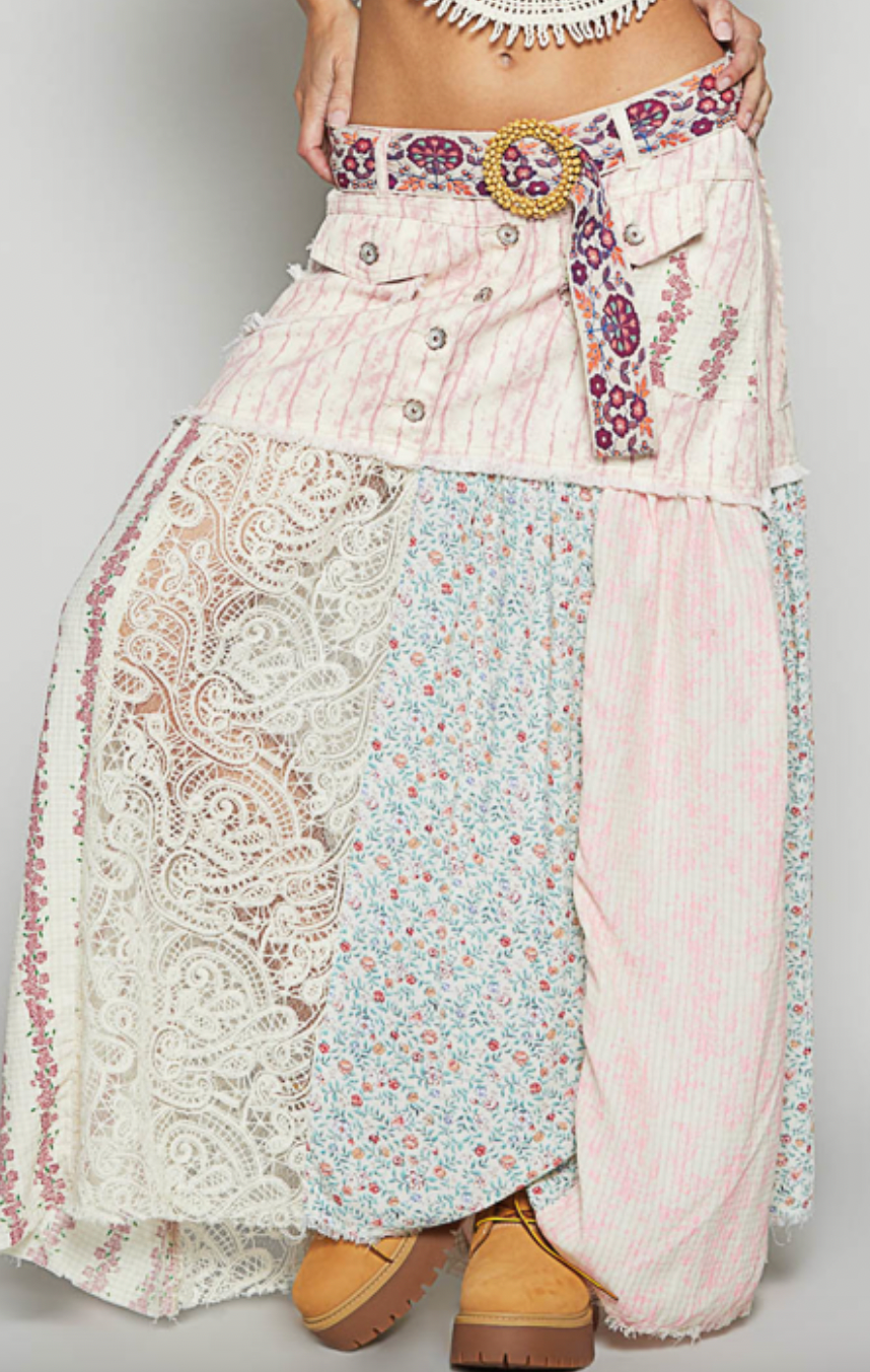 OMG! Twill Maxi Skirt