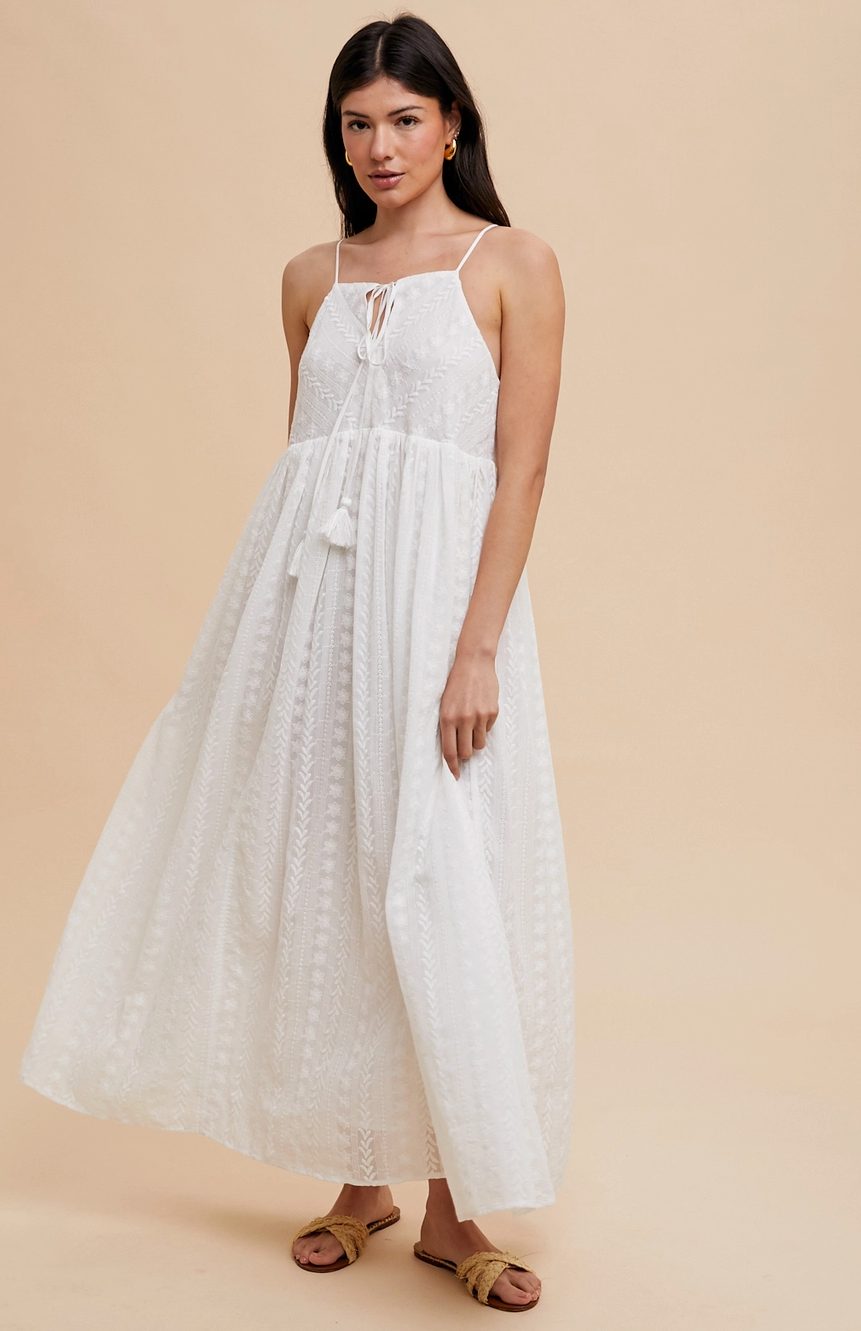 Capri Days Embroidered Maxi Dress - FINAL SALE