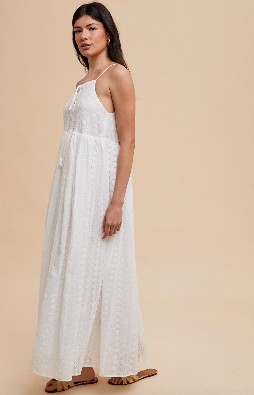 Capri Days Embroidered Maxi Dress - FINAL SALE