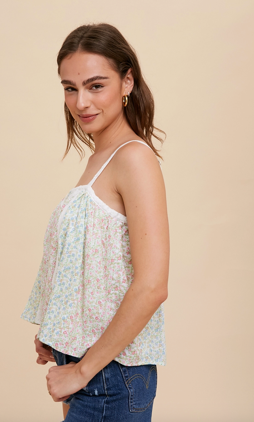 Florence Ditsy Floral Strappy Top