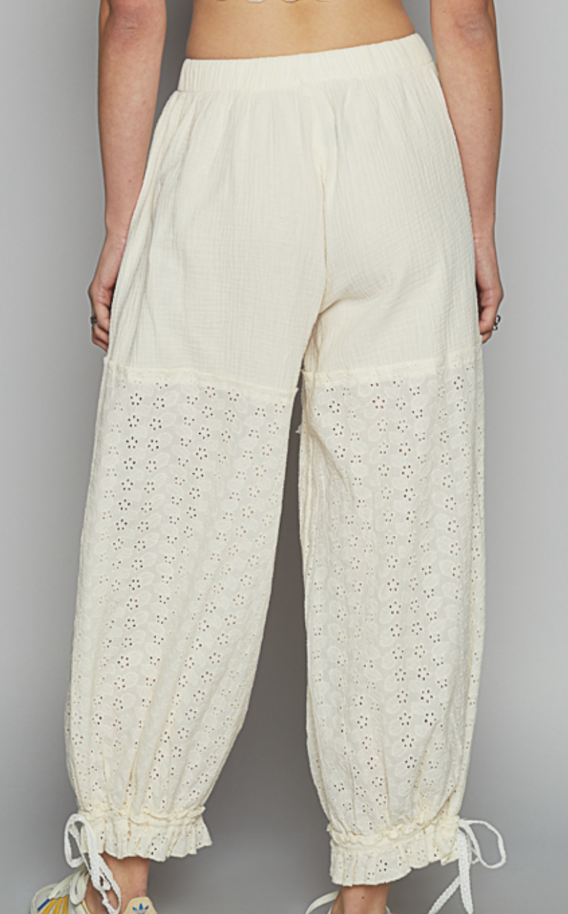 Spring Breeze Gauze Pants - Natural