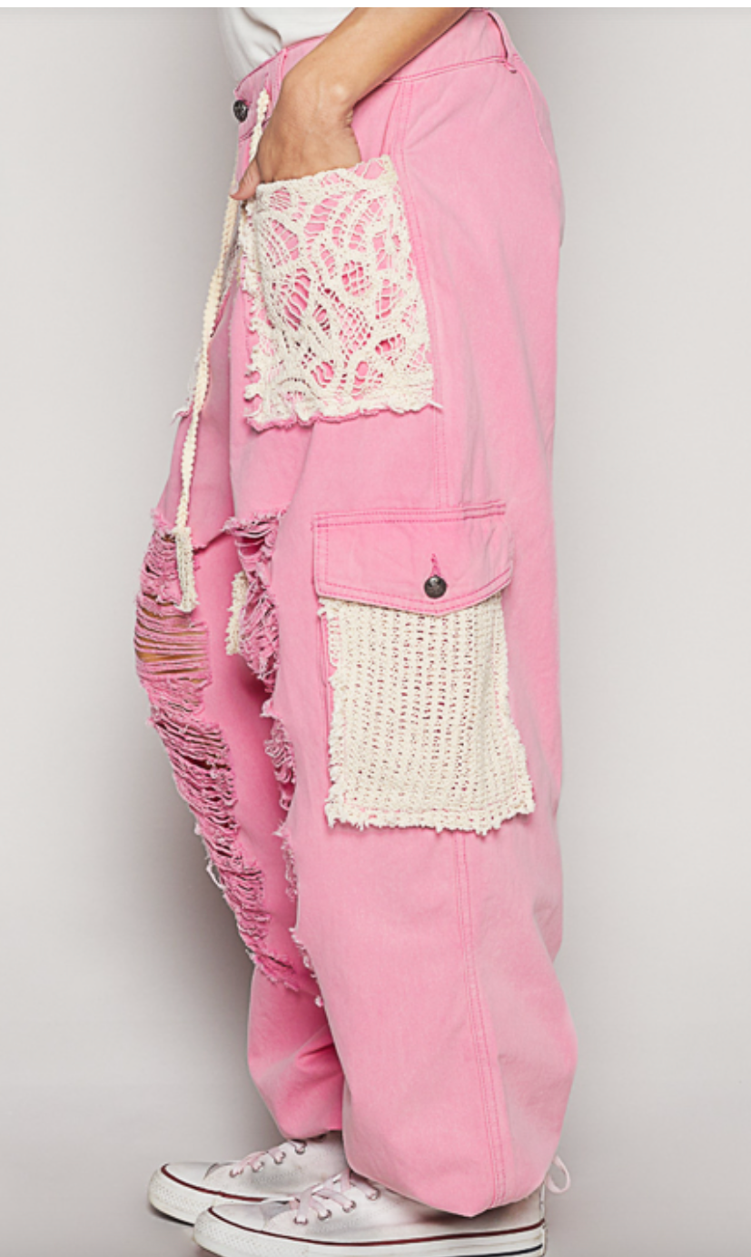 Pink Blossoms Jogger Jeans