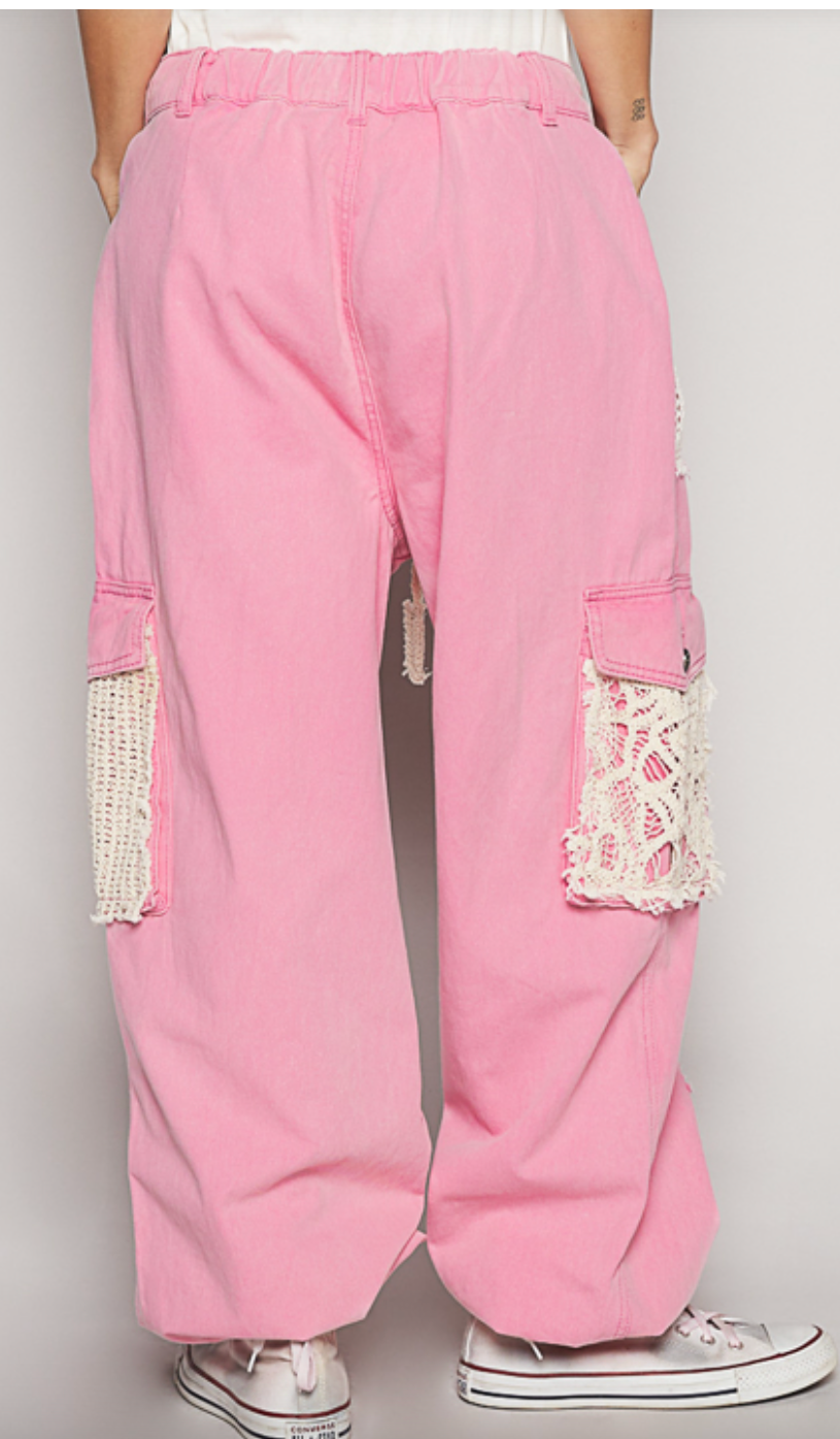 Pink Blossoms Jogger Jeans