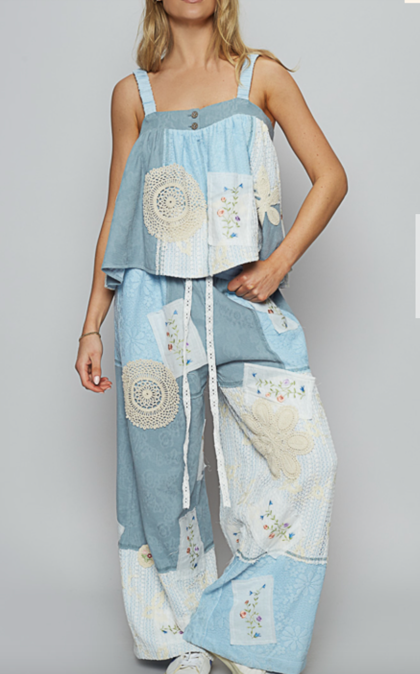 Boho Bliss Top - Beachy Blue - FINAL SALE