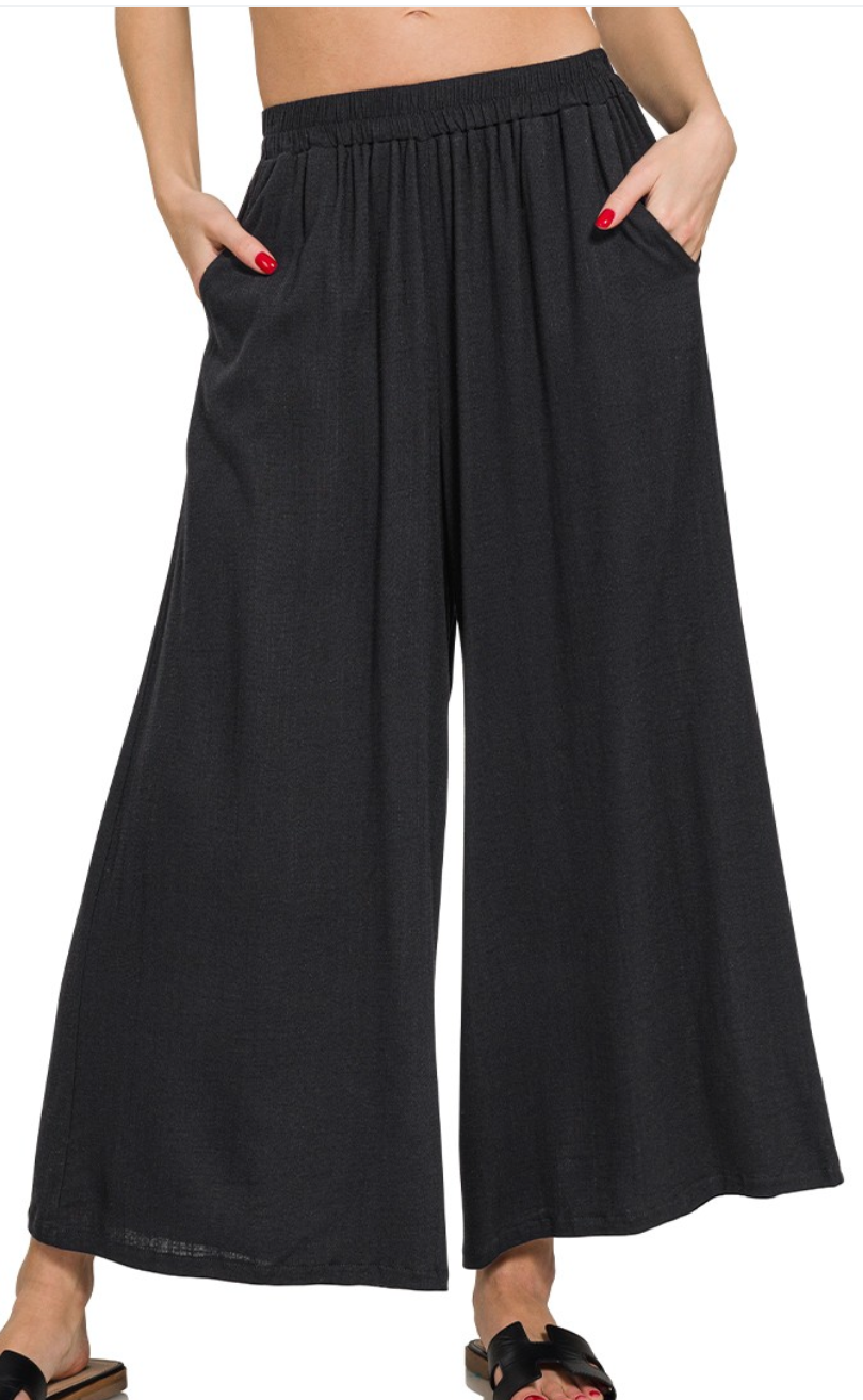 Effortless Woven Pant - Black