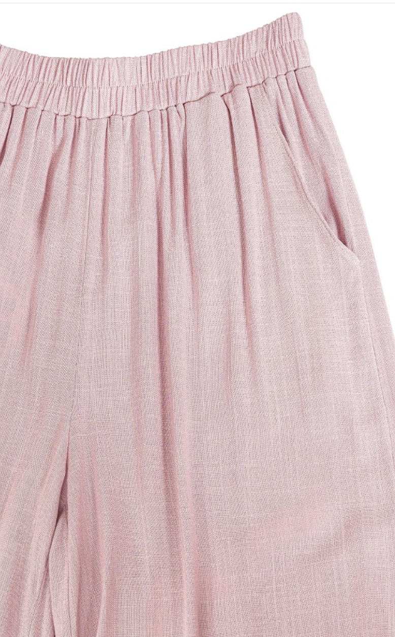 Effortless Woven Pant - Dusty Rose