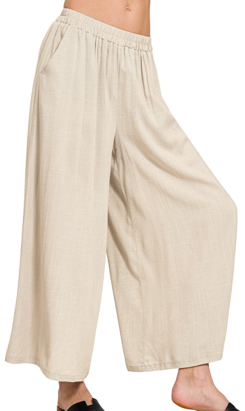 Effortless Woven Pant - Khaki