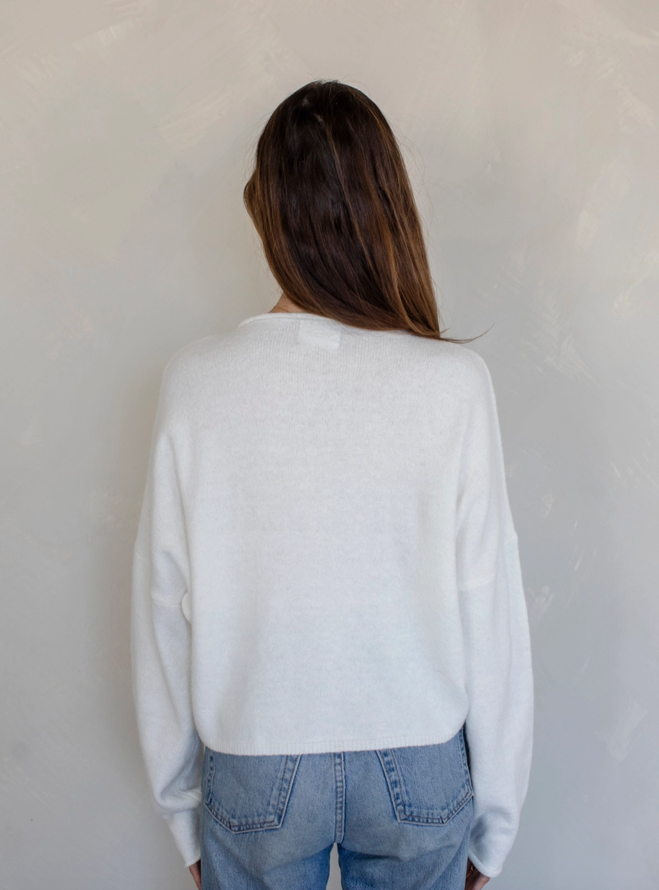 In The Moment Cardigan - Cloud White