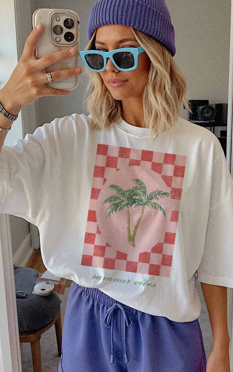 Checkered Palms T-Shirt