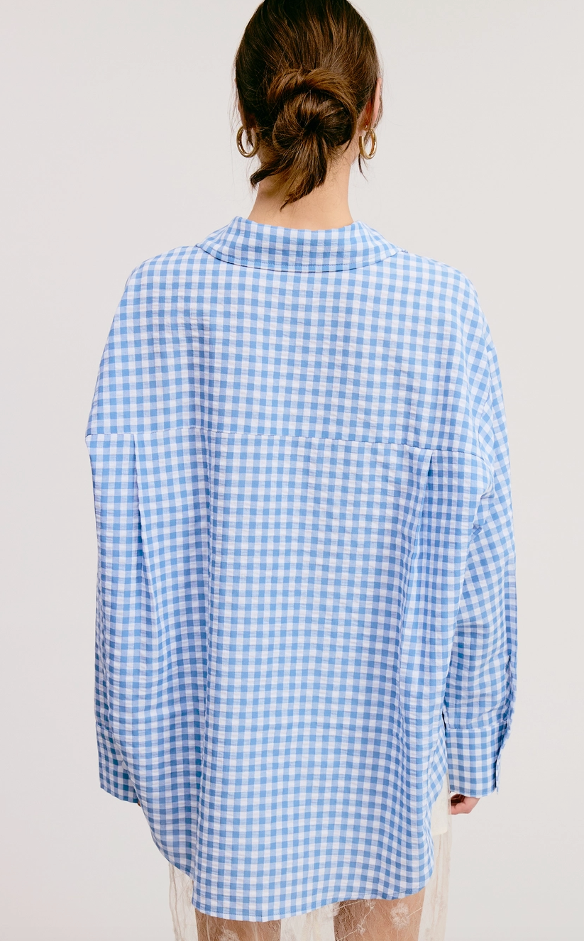 Americana Oversized Shirt - Blue