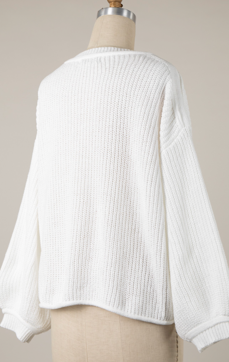Bright Skies V-Neck Sweater