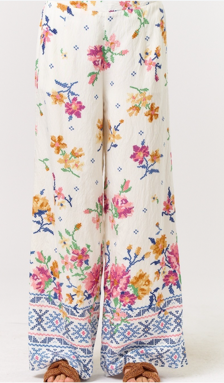 Flower Fields Floral Pants