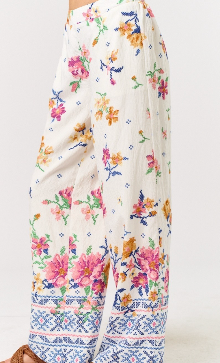 Flower Fields Floral Pants