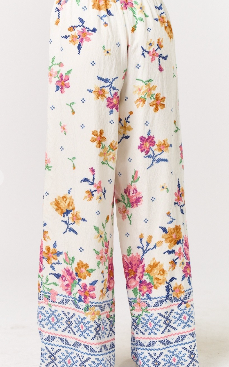 Flower Fields Floral Pants