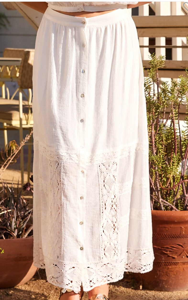 Seaside Whimsy Lace Skirt