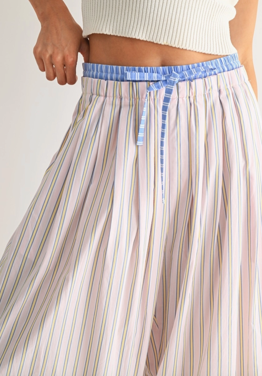 Sandy Stripes Pants - Pink - FINAL SALE