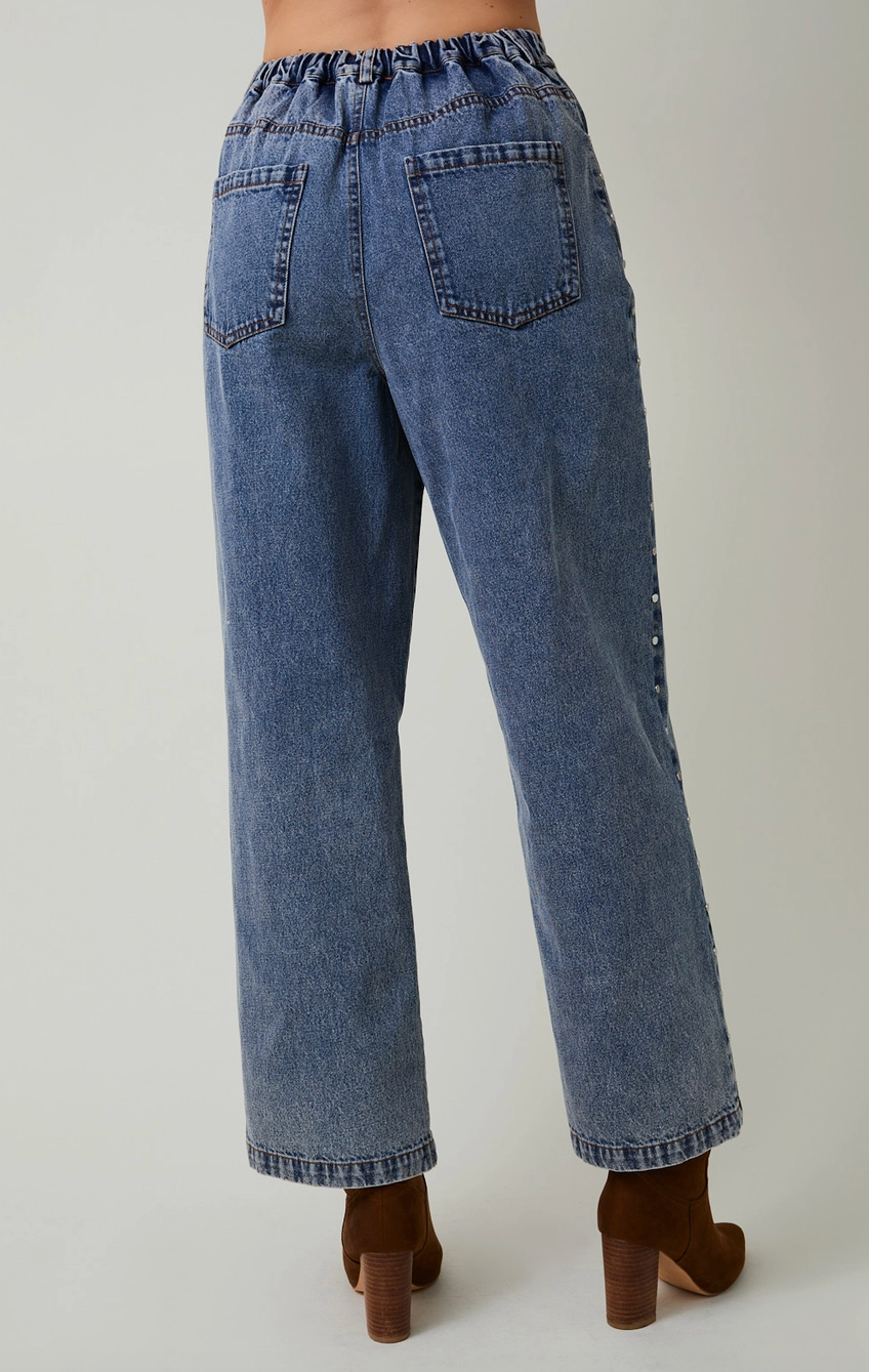Stud Detail Denim Jeans