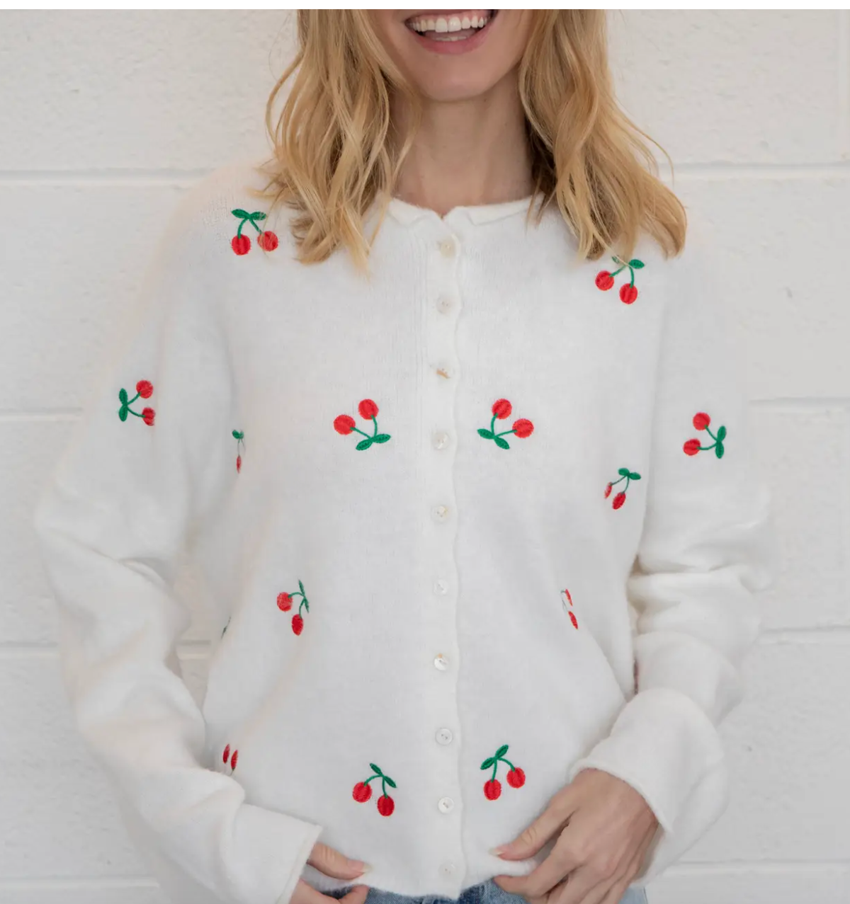 In The Moment Cardigan - Cherries
