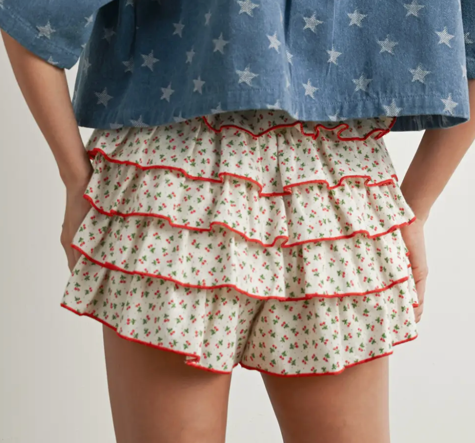 Sweet Cherry Skort- FINAL SALE