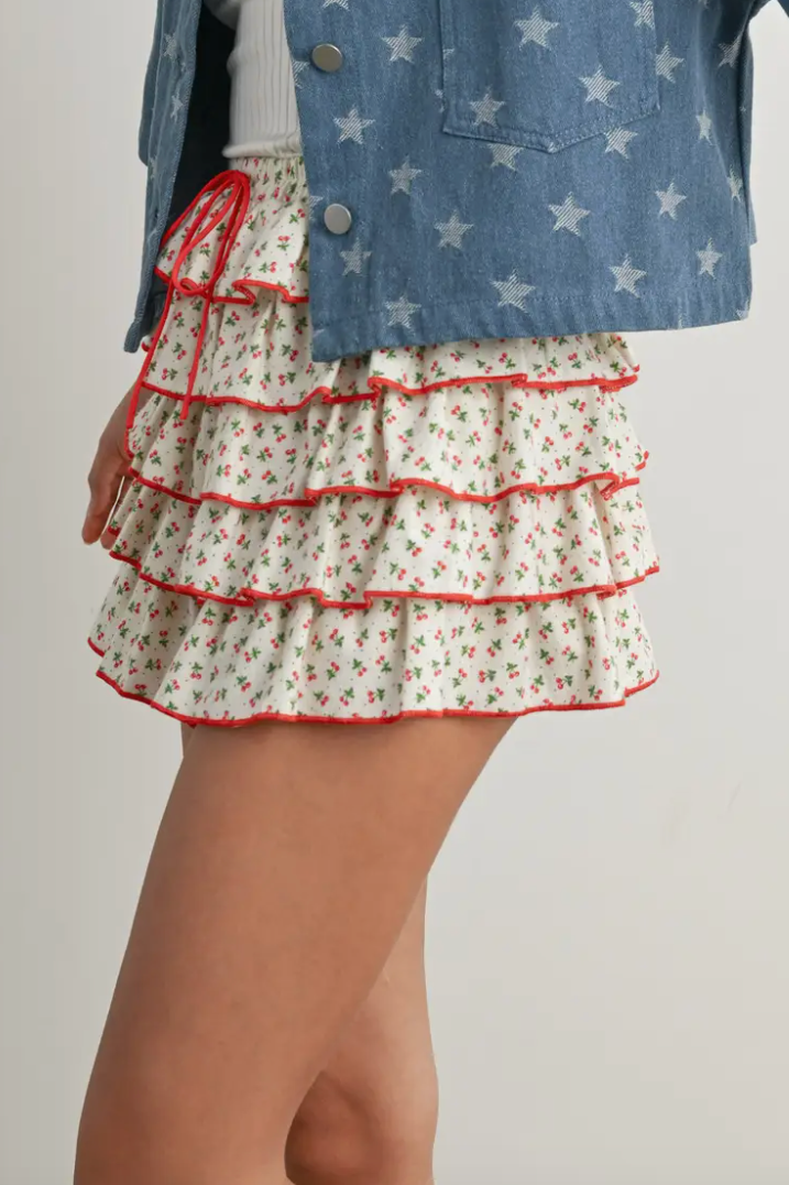 Sweet Cherry Skort- FINAL SALE
