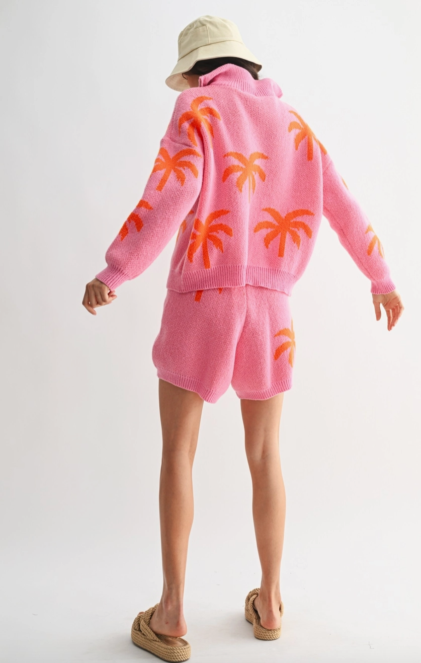 Pink Palms Set