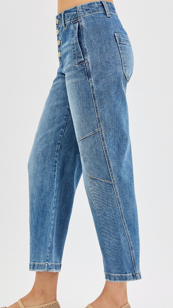 Fit So Good Barrel Jeans