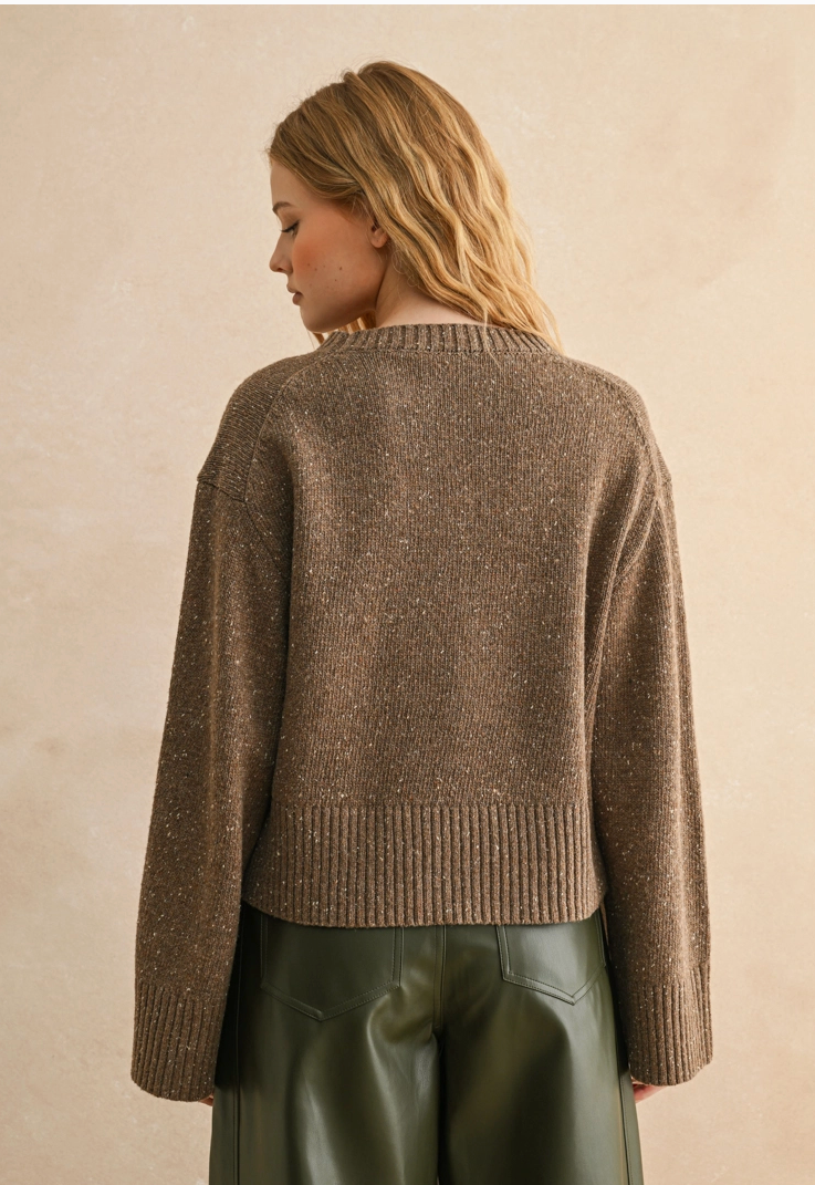 Everyday Ease Sweater - Chocolate