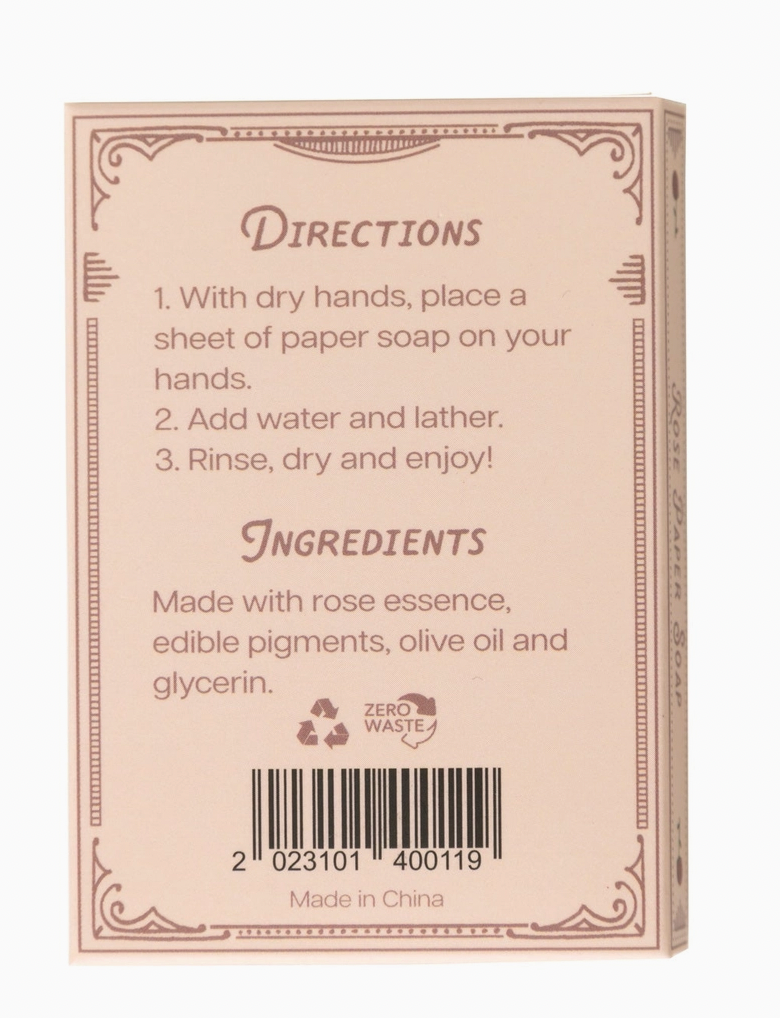 Rose Paper Soap