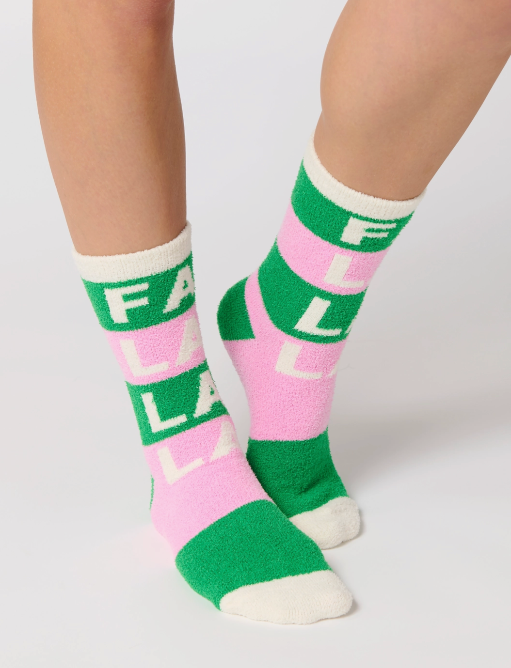 Fa La La La Fuzzy Socks