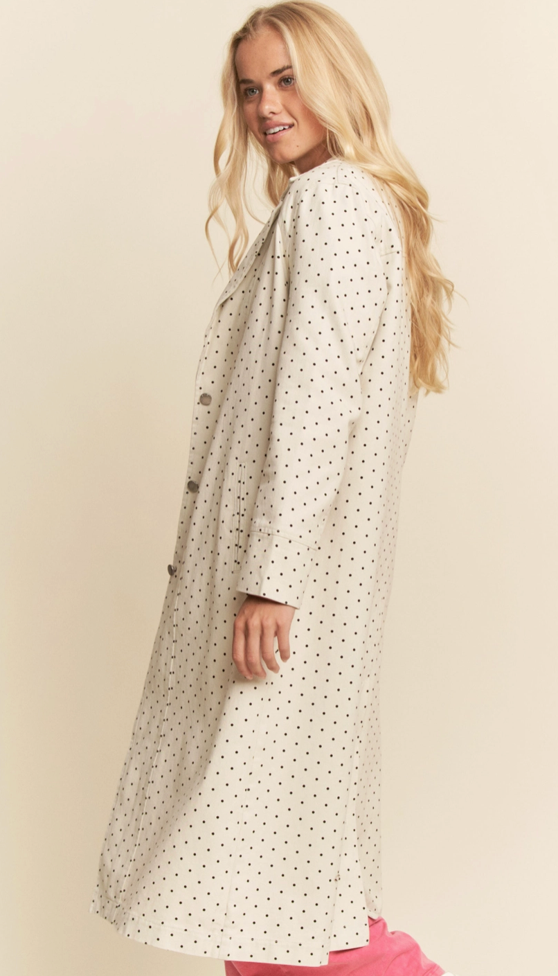Trench Coat - Polka Dot