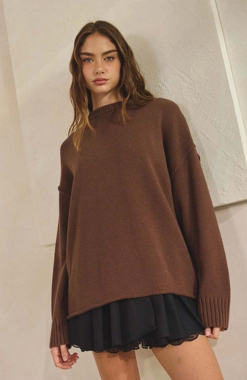 Chocolate Oversized Sweater