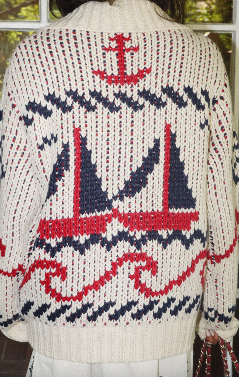 Let's Get Nautical Chunky Sweater