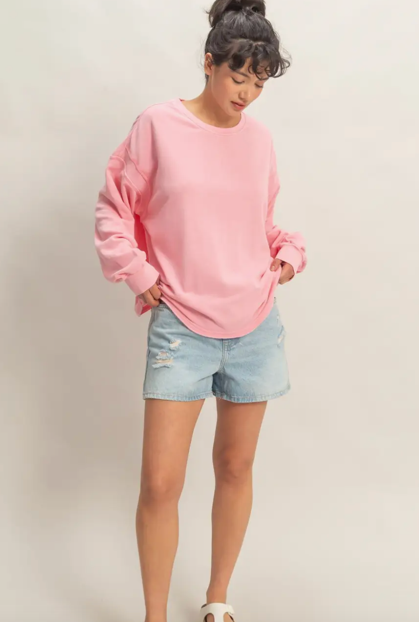 Laid Back Cross Back - Pink Taffy