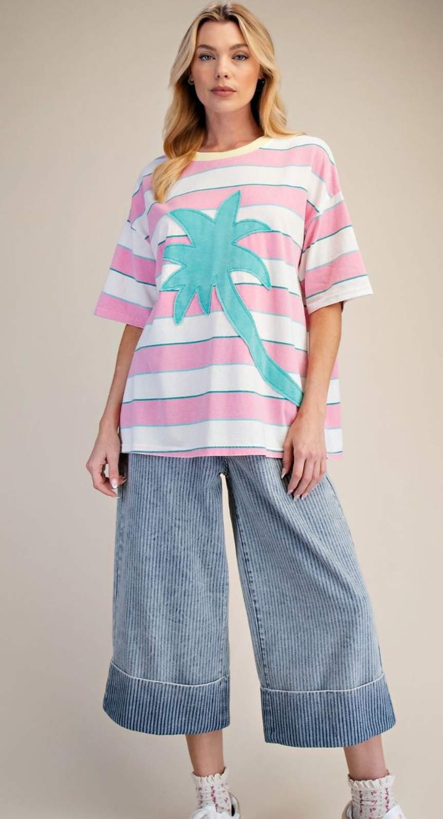 Palm Tree Dreams Oversized T-Shirt
