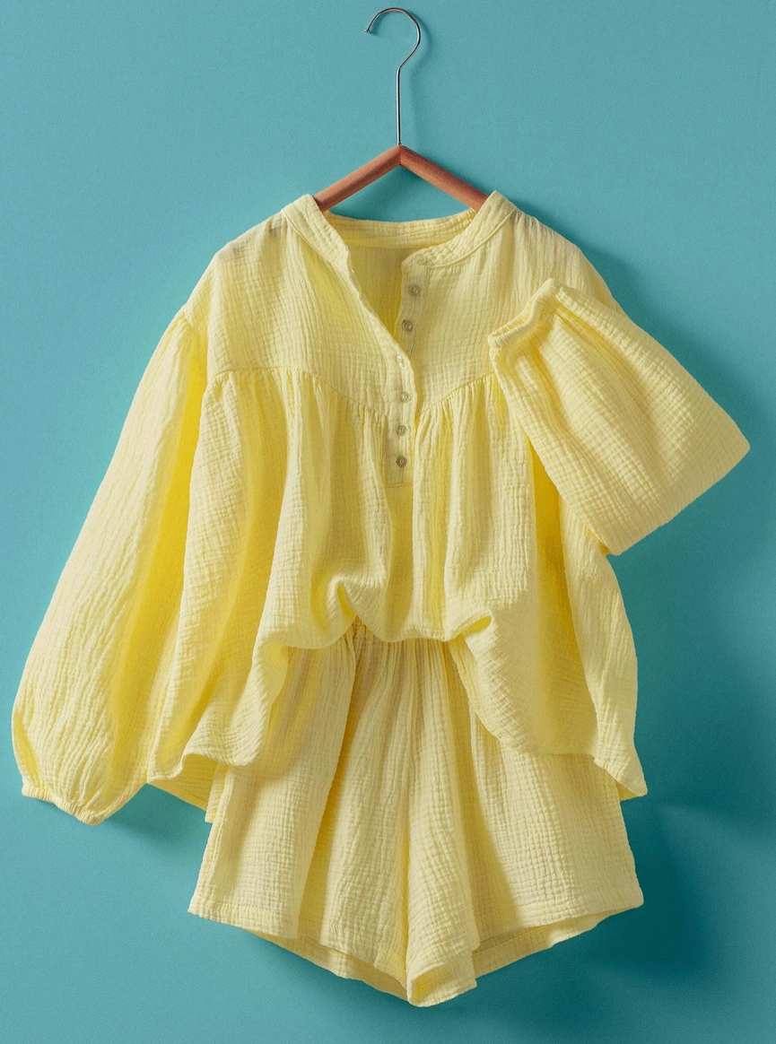 Pure Sunshine Yellow Shorts
