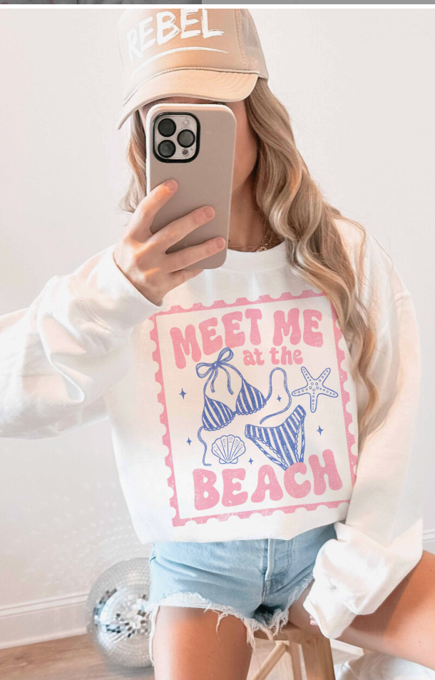 Meet Me At The Beach Sweatshirt