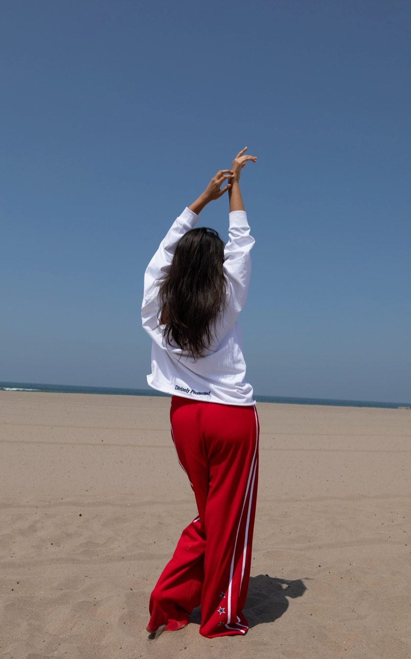 333 Waffle Wide Leg Sweat Pants