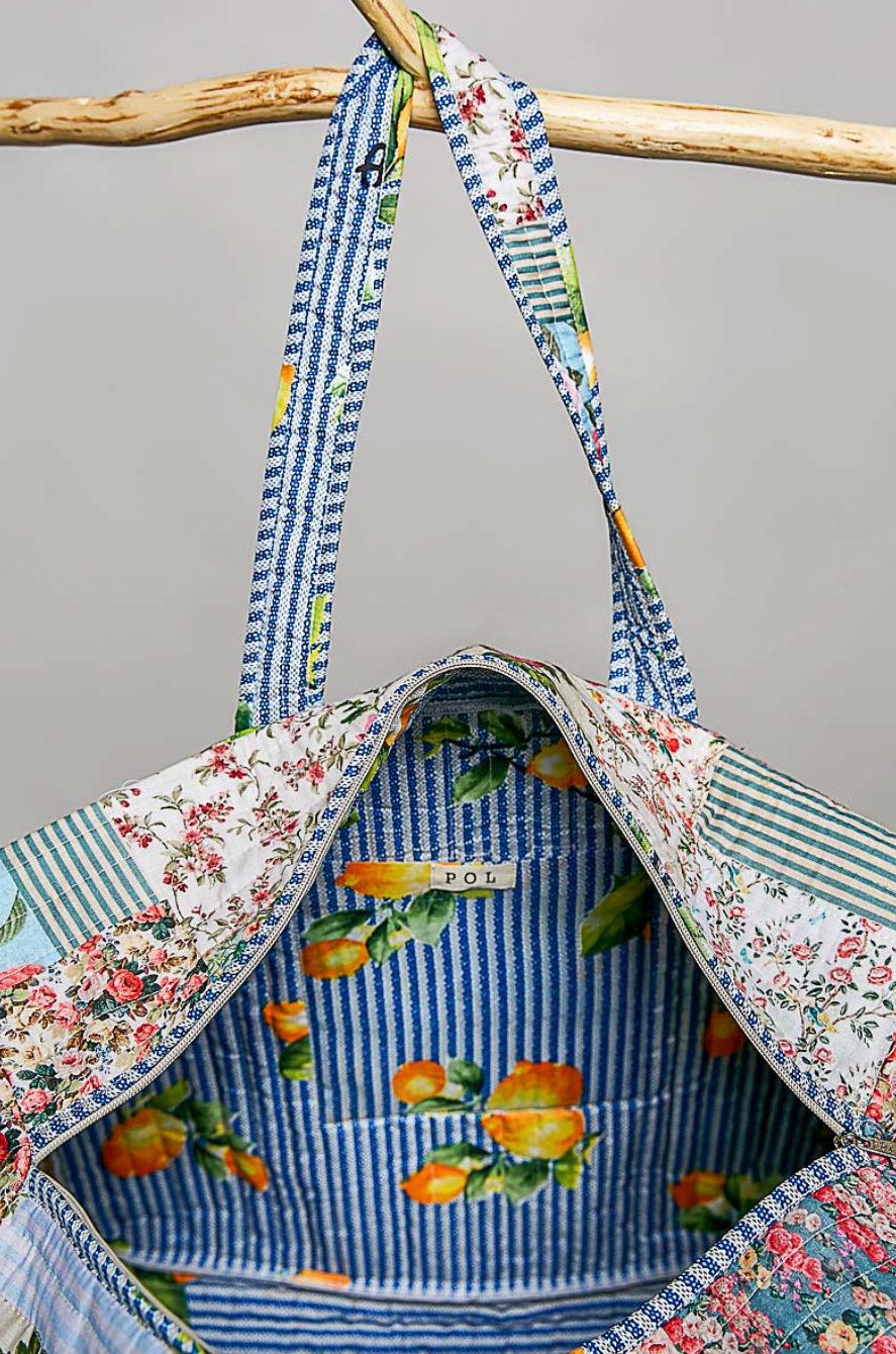 Large Patchwork Tote Bag