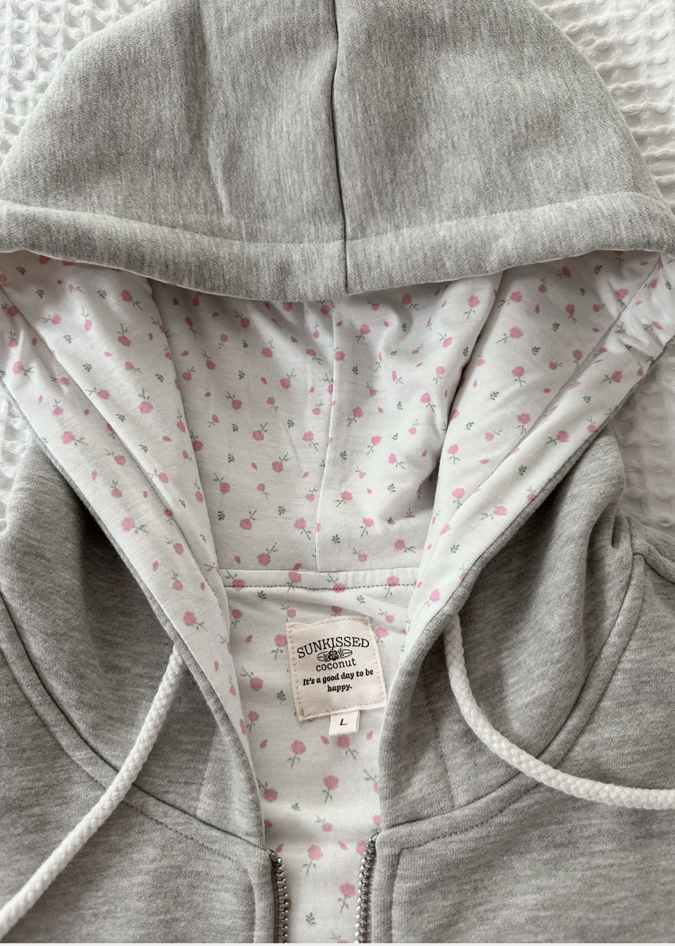 Ditsy Sunkissed Zip Up Sweatshirt