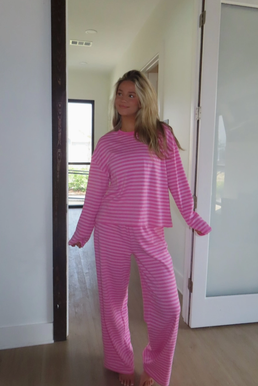 Bubblegum Stripes Lounge Pants