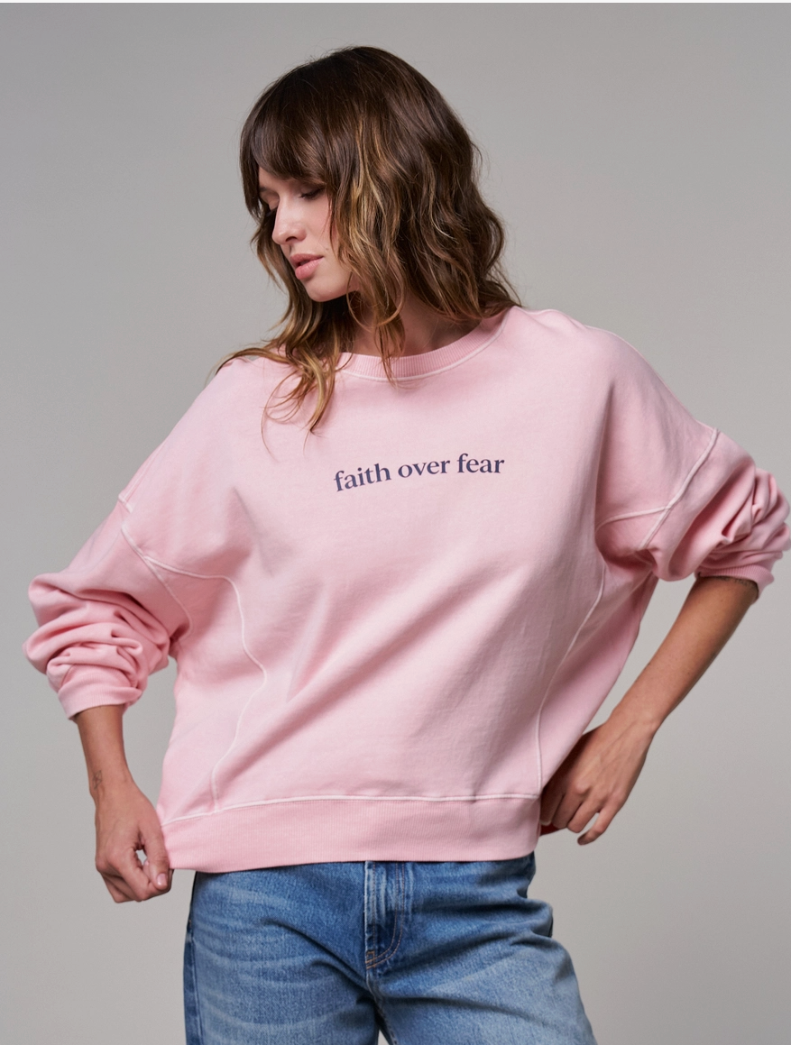 Faith Over Fear Pullover Sweatshirt