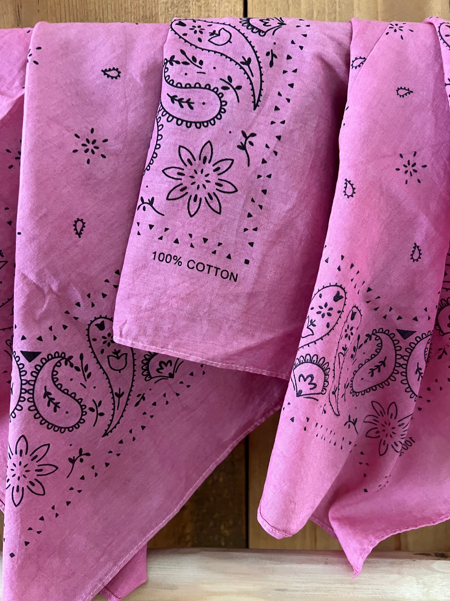 Hand Dyed Bandana - Sangria
