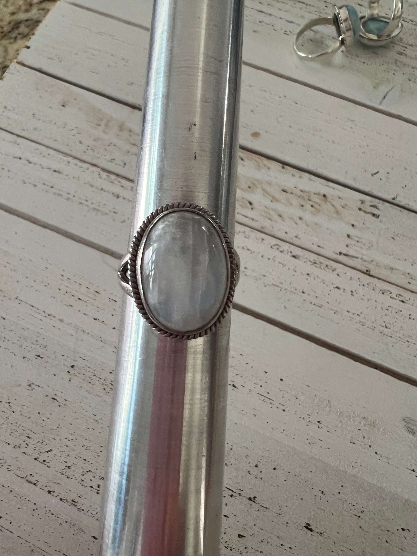 Moonstone Sterling Silver Ring Size 9